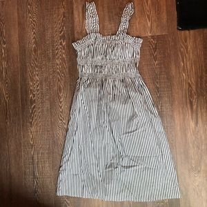 Who What Wear plus size striped dress